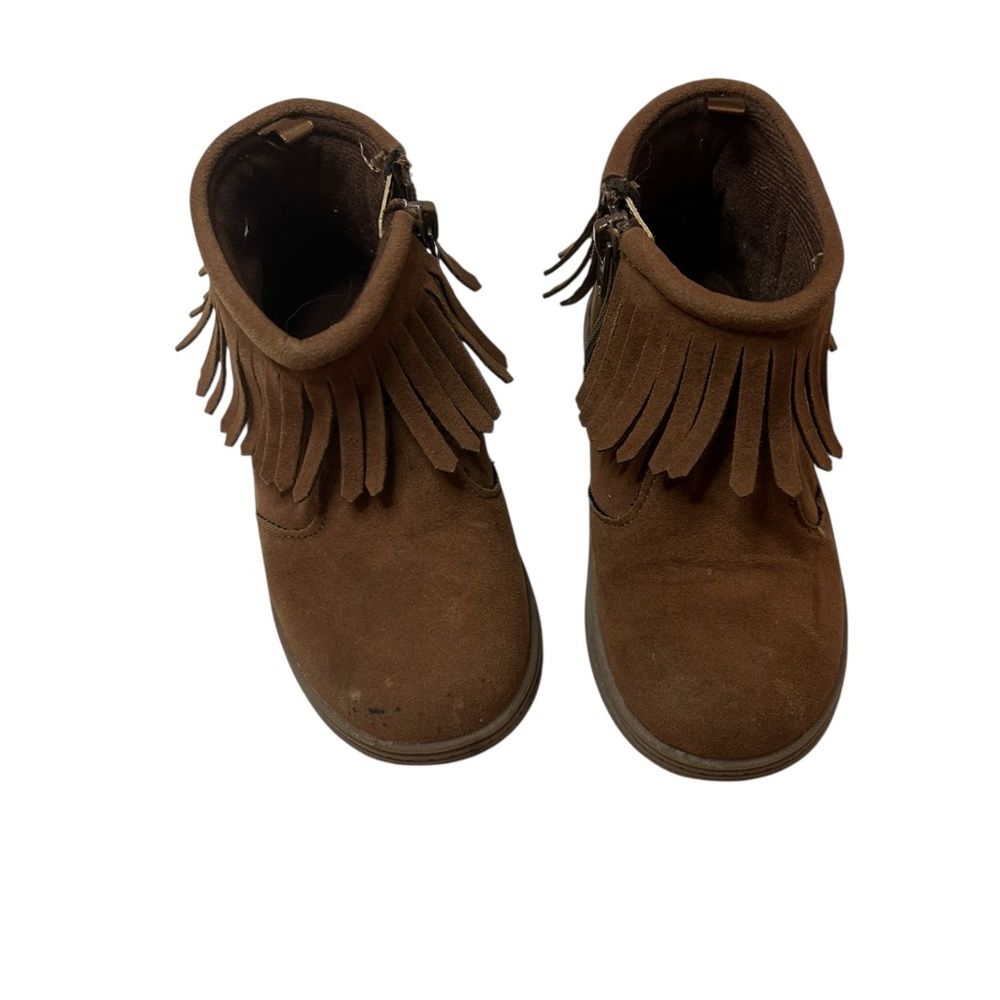 Hippie Boho 70’s Style Kid’s Carter's Brown Fringe Bohemian Style Suede Boots